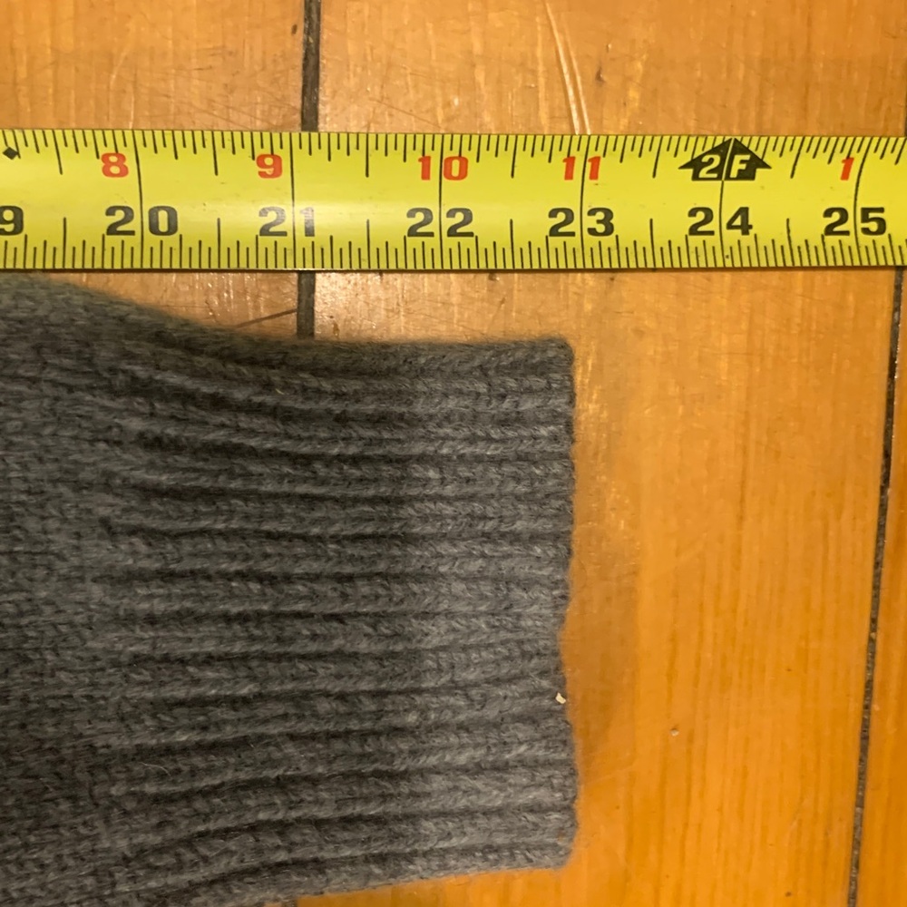 PENDLETON WOOL ZIP FRONT SWEATER WITH NAVY BLUE NORDIC SCANDINAVIAN MOTIF - Picture 12 of 14